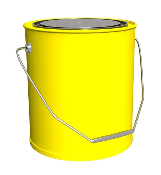 Paintbrush Bucket Yellow Paintbrush Bucket Yellow
