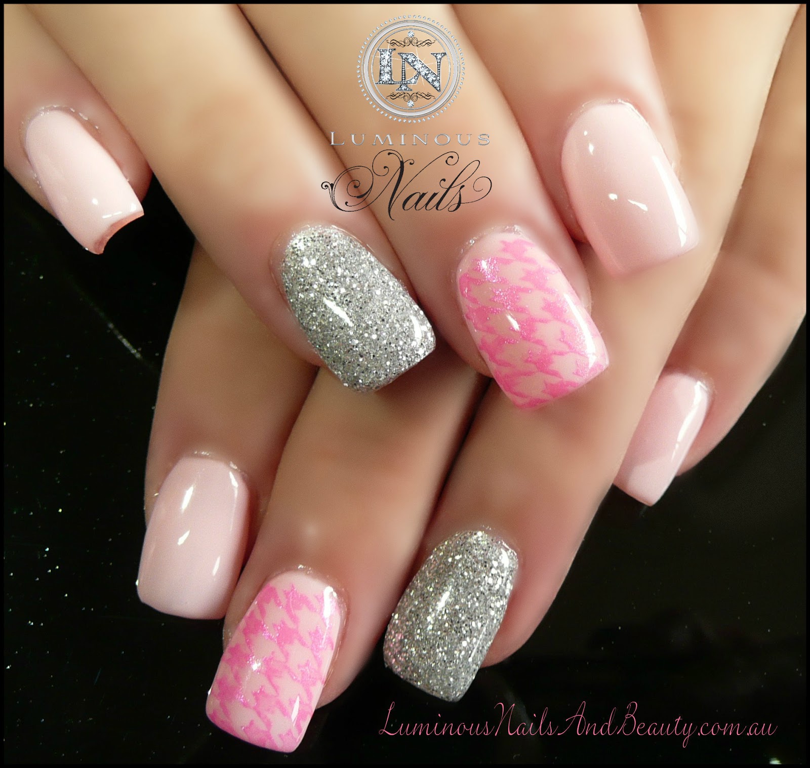 15 Pink And Silver Nail Designs Images