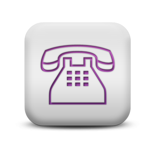 Purple Square Phone Icon