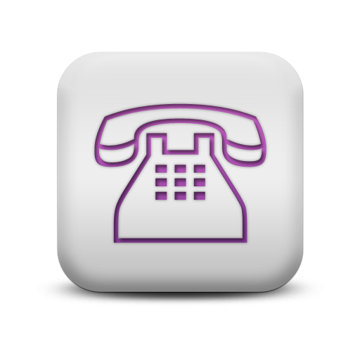 Purple Square Phone Icon Purple Square Phone Icon