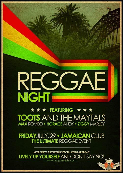 Reggae Party Flyer Template Free