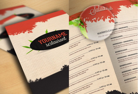 Restaurant Menu Cover Templates