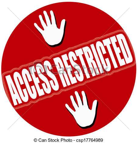 Restricted Access Clip Art Free