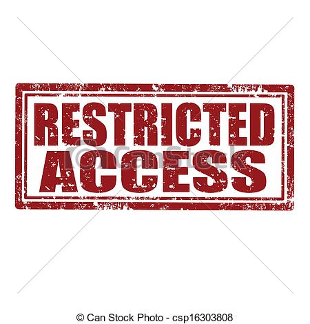 Restricted Access Clip Art