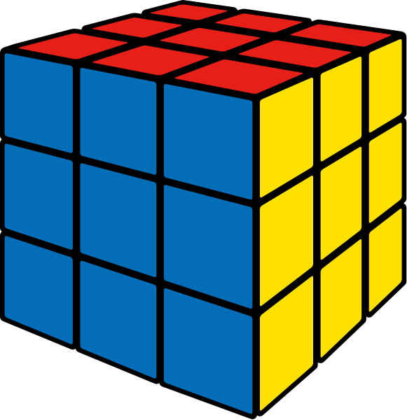 Rubik's Cube Red Blue Yellow