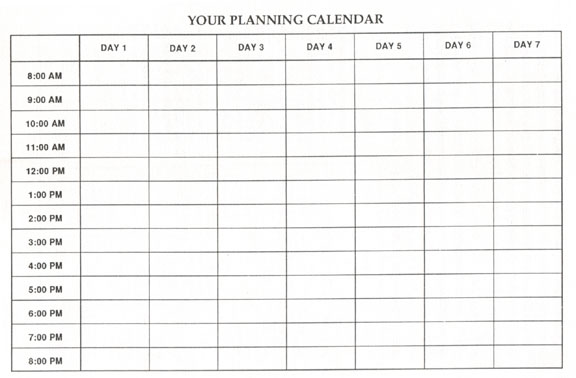 School Blank Schedule Weekly Printable Calendars Templates