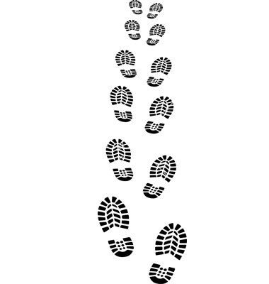 Shoe Footprint Vector Free
