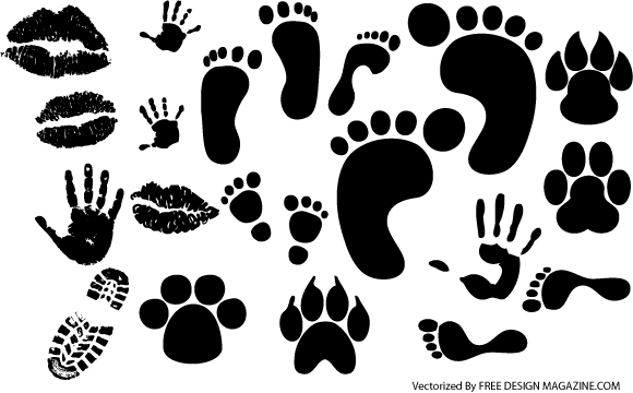 Shoe Print Vector Free