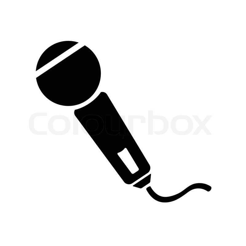 Silhouette Microphone Icons