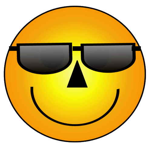 Smiley Face with Sunglasses Clip Art