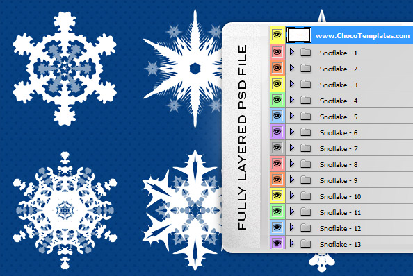 Snowflake PSD File
