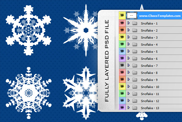 Snowflake PSD File Snowflake PSD File