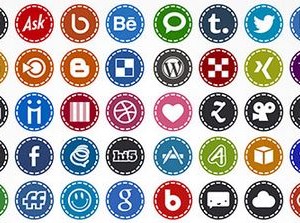 Social Media Icons Circle