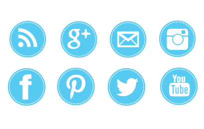 Social Media Icons Clip Art