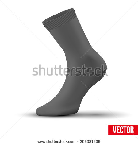 Sock Template Vector