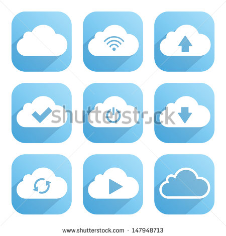 Software's with Clouds as Icons Software's with Clouds as Icons