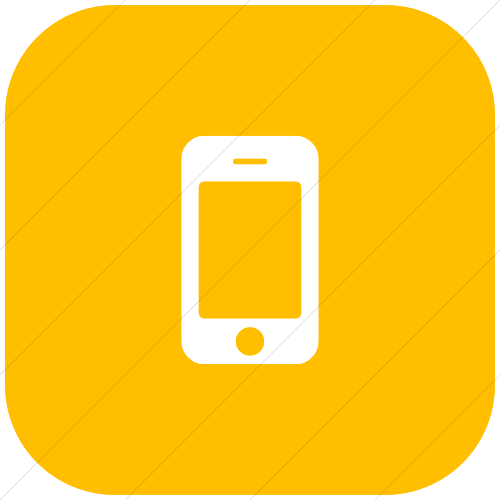 Square White Phone Icon