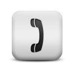 Square White Phone Icon