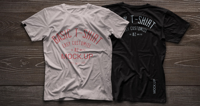 T-Shirt Mock UPS PSD Templates Free