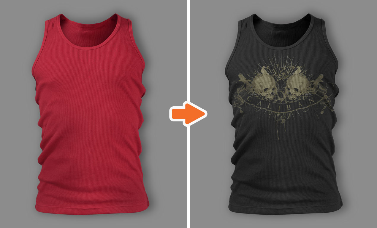 Tank Top Template PSD