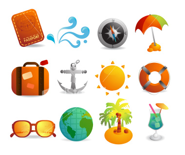 Vacation Travel Icons