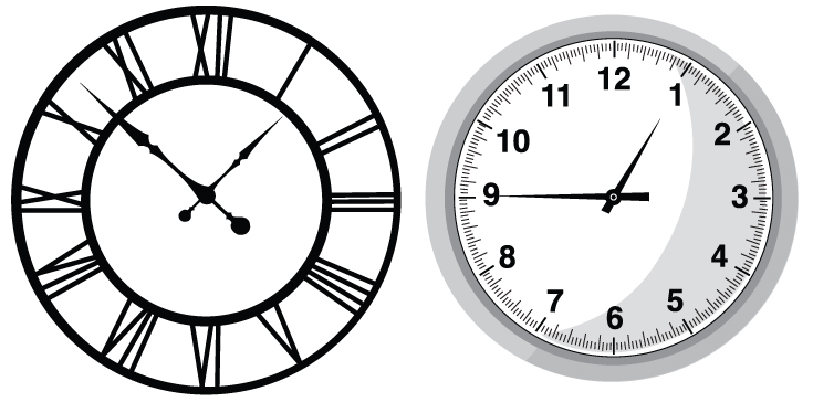 15 Free Clock Vector Image Of An Hour Images