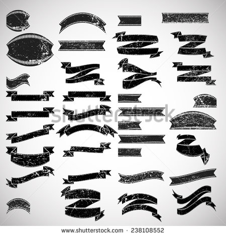 Vector Distressed Ribbon Vector Distressed Ribbon