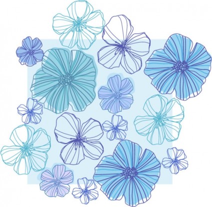 Vector Flower Line Drawing