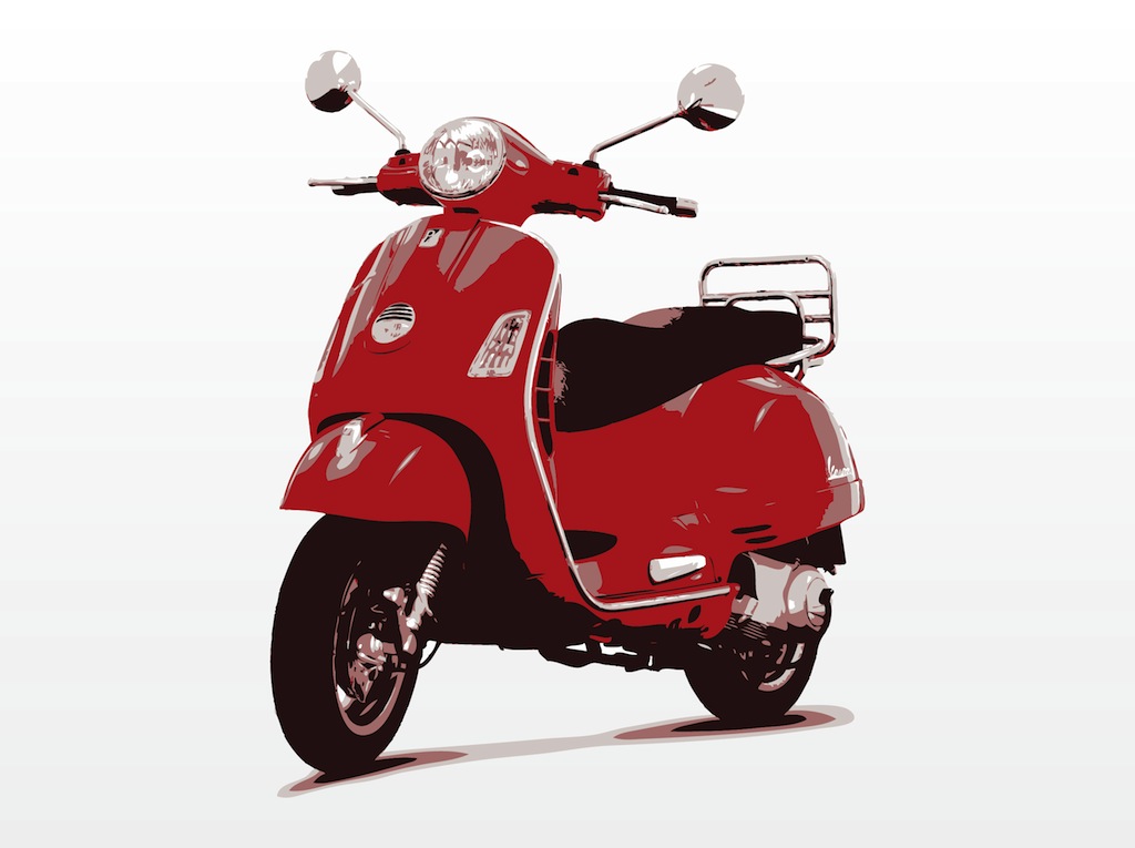 Vespa Scooter Clip Art