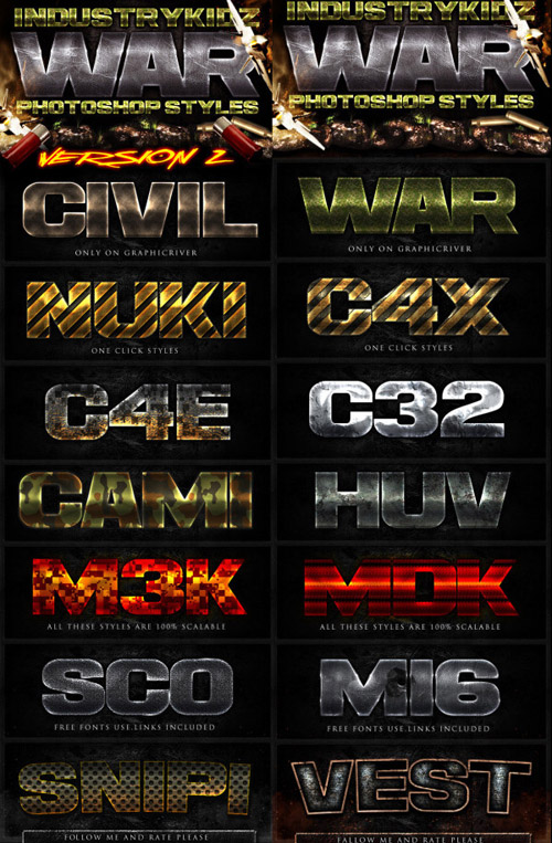 Video Game Photoshop Text Effects PSD Video Game Photoshop Text Effects PSD