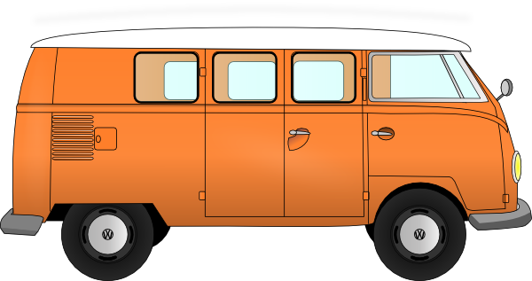 VW Camper Van Clip Art