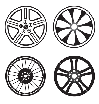 Wheel Rims Vector Clip Art Wheel Rims Vector Clip Art