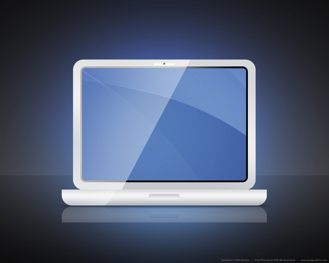 White Laptop Icon