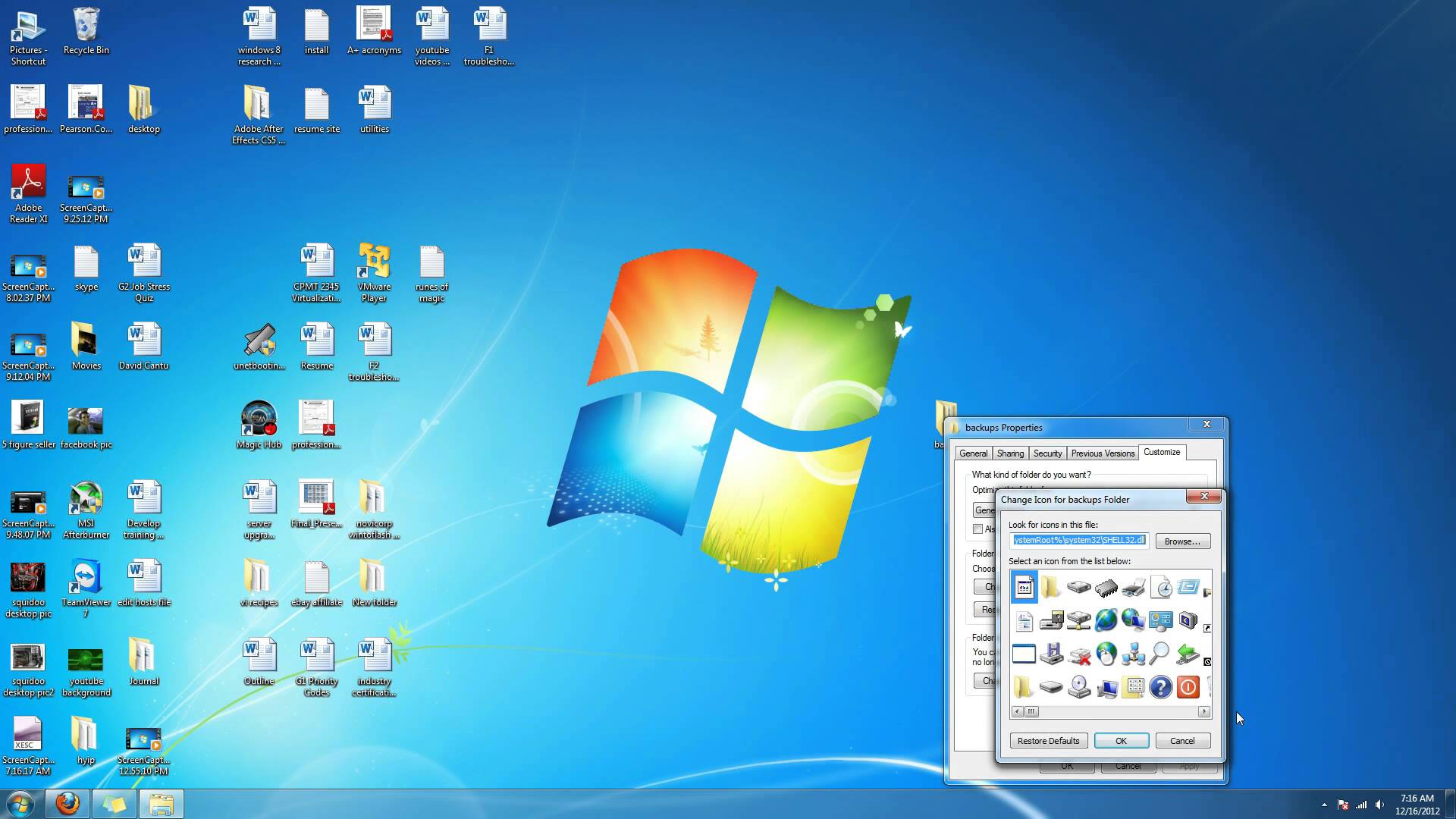 Windows 7 Change Folder Icon