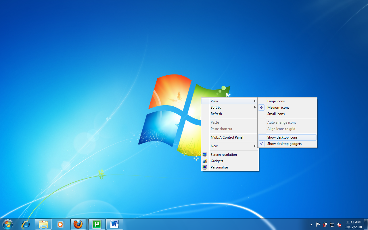 Windows 7 Desktop Icons