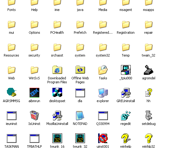 Windows File Folder Icons