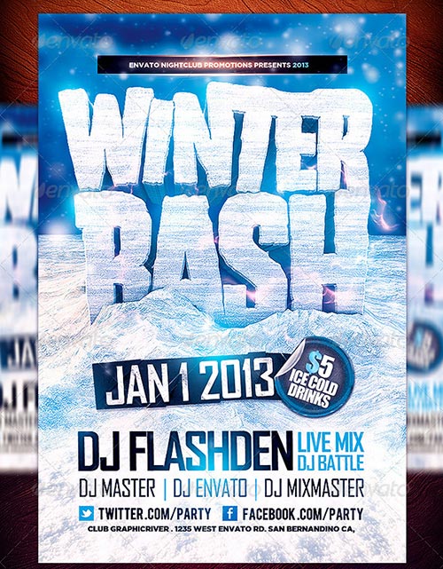 Winter Festival Flyer Template