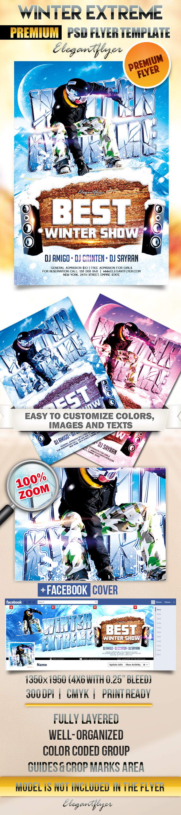 Winter Flyer Word Template for Cover