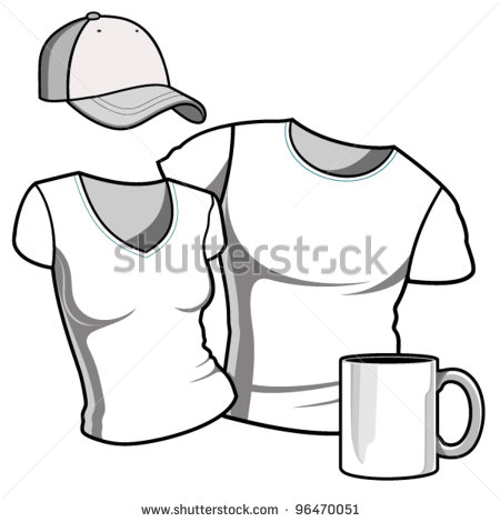 Women and Men T-Shirt Template