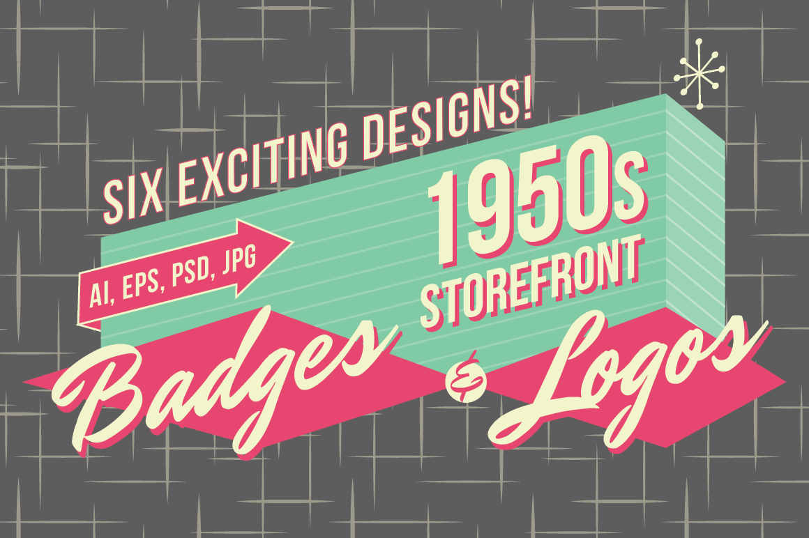 1950s Graphic Design 50s Diner Logo