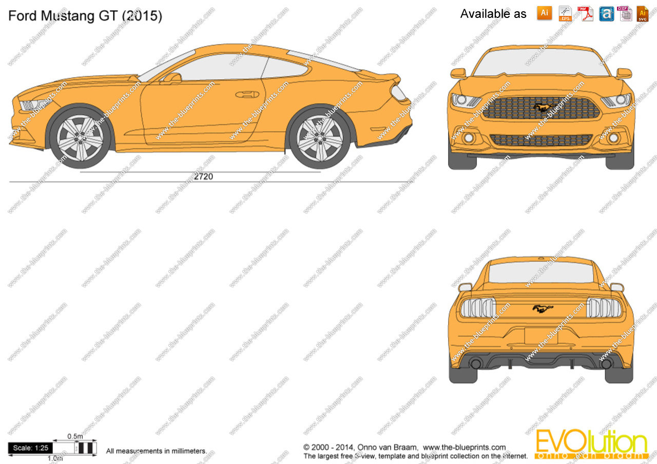2015 Ford Mustang GT Drawings