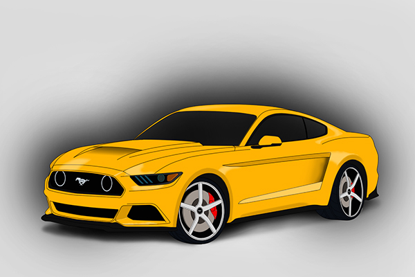 2015 Mustang Vector Image