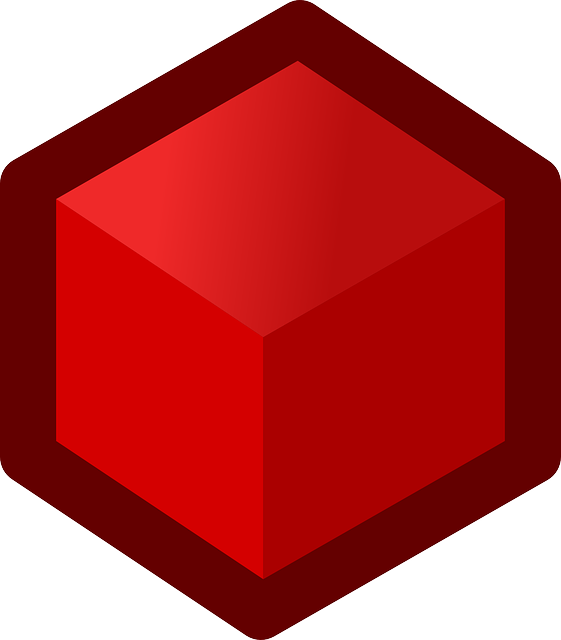 3D Cube Icon Shape Vector Free