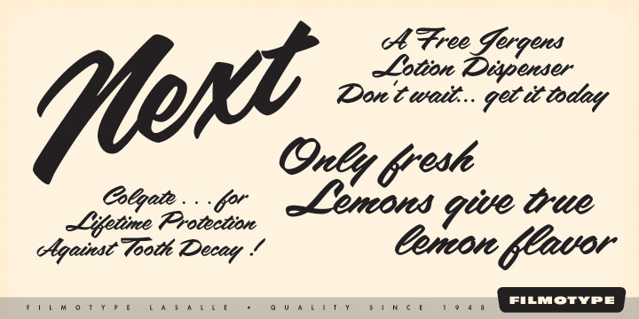 Free 1950s font styles