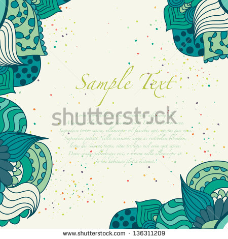 Abstract Floral Boarder