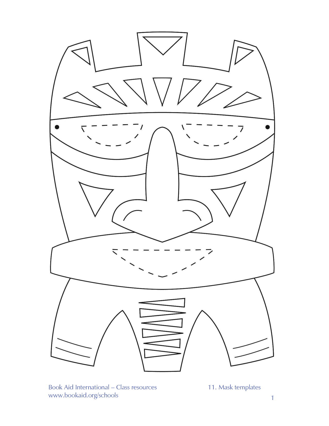 African Mask Templates Printable African Mask Templates Printable