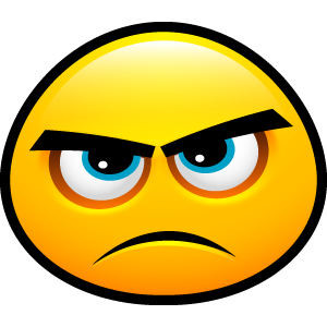 Angry Face Emoticon