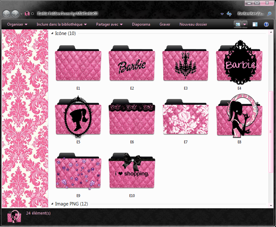 19 Pink Damask Folder Icon Mac Images