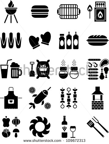 15 Barbecue Icons Vector Images