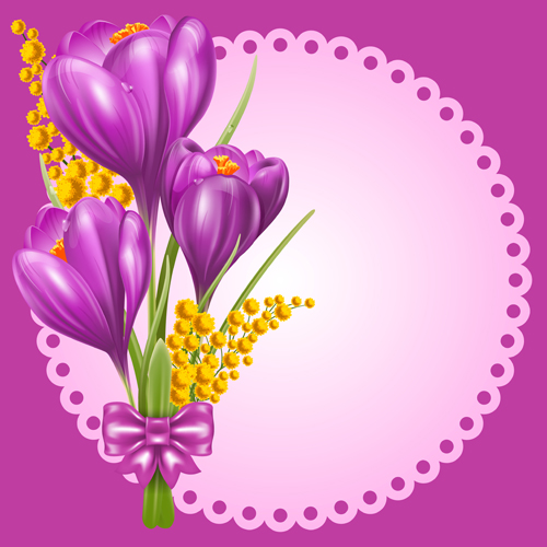 Beautiful Purple Flower Borders
